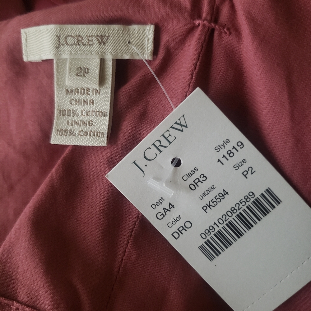 J Crew Erica Dress Purple 2P Petite - Picture 6 of 9